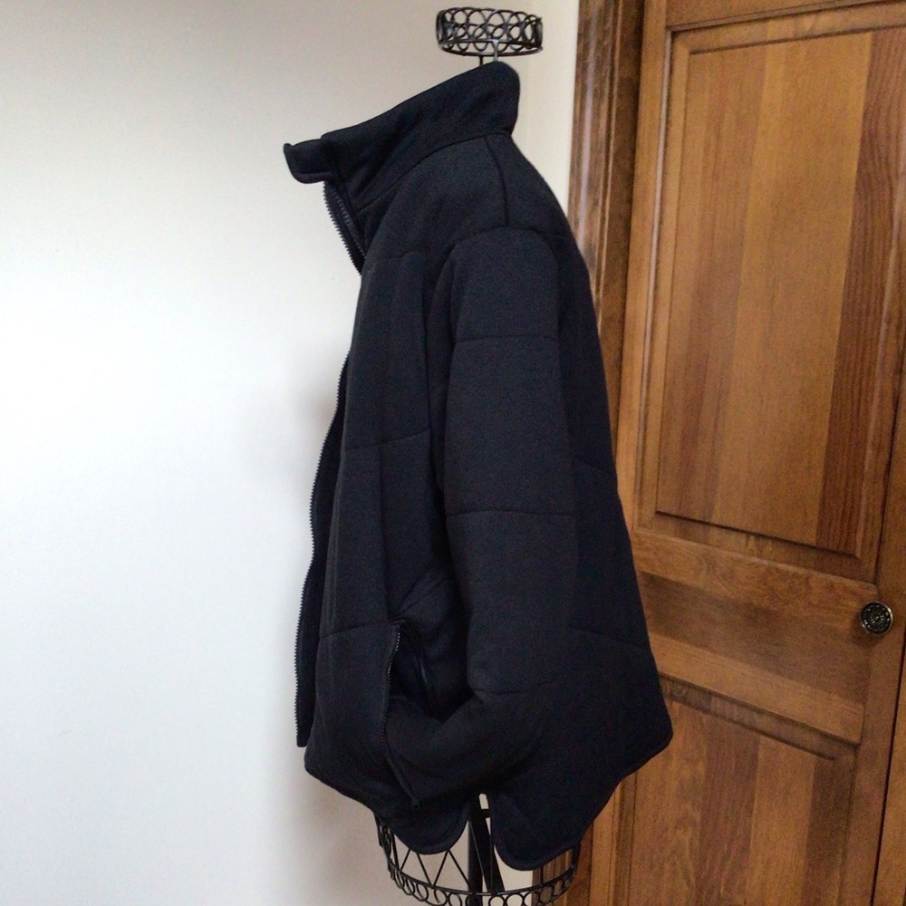 Three Dots Cozy Midweight Insulated Quilted High Low Hem Zip Jacket, Medium - Picture 2 of 11